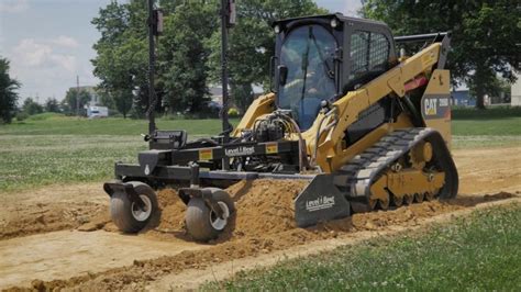 skid steer laser leveling attachments|grading attachments for skid steer.